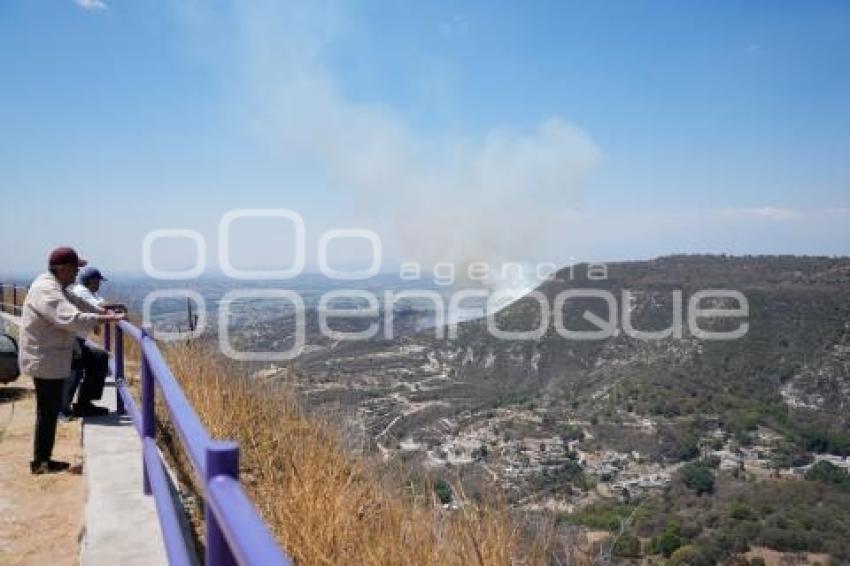 TLAXCALA . INCENDIO CERRO OCOTENCO