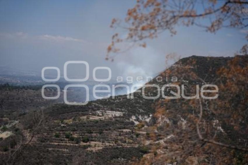 TLAXCALA . INCENDIO CERRO OCOTENCO