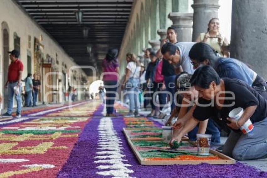 SAN PEDRO CHOLULA . ALFOMBRA