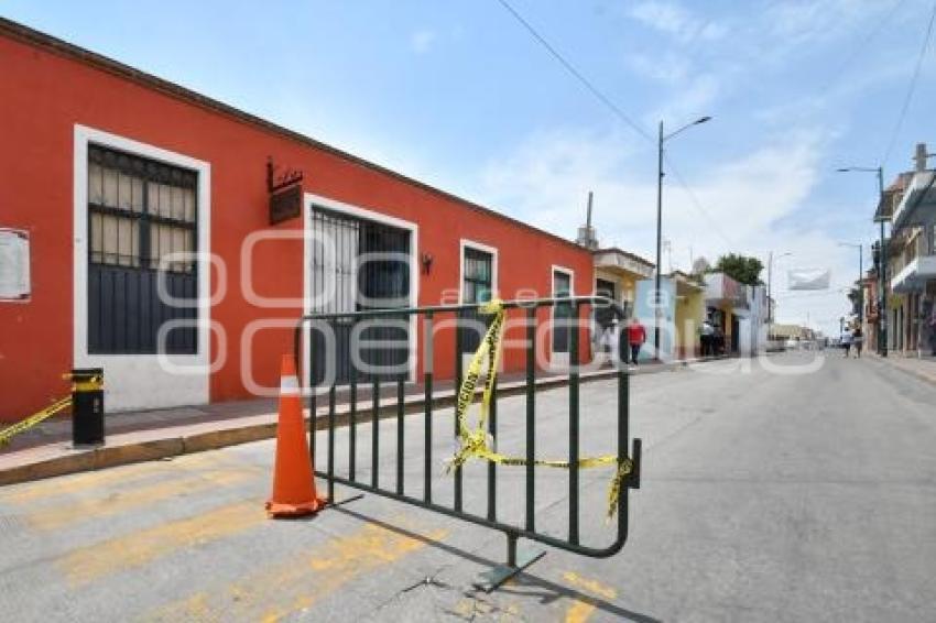 TLAXCALA . CALLES CERRADAS