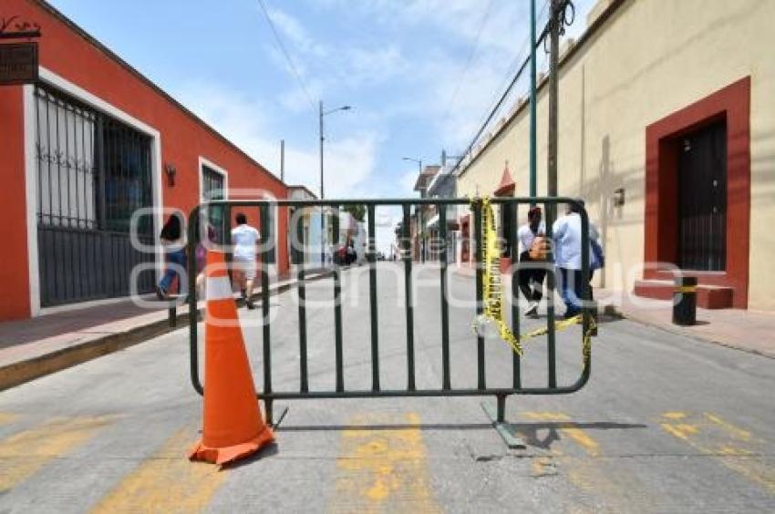 TLAXCALA . CALLES CERRADAS