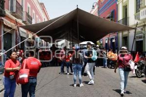 CIERRE VIAL . ANTORCHA MAGISTERIAL
