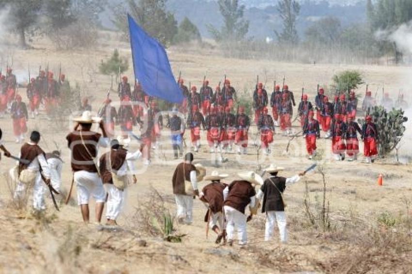 BATALLA DE PUEBLA . ESCENIFICACIÓN