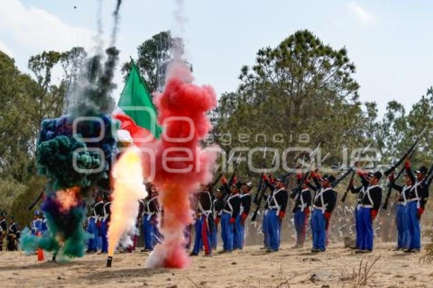 BATALLA DE PUEBLA . ESCENIFICACIÓN