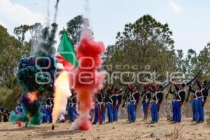BATALLA DE PUEBLA . ESCENIFICACIÓN