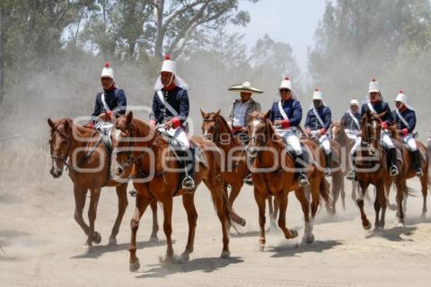 BATALLA DE PUEBLA . ESCENIFICACIÓN