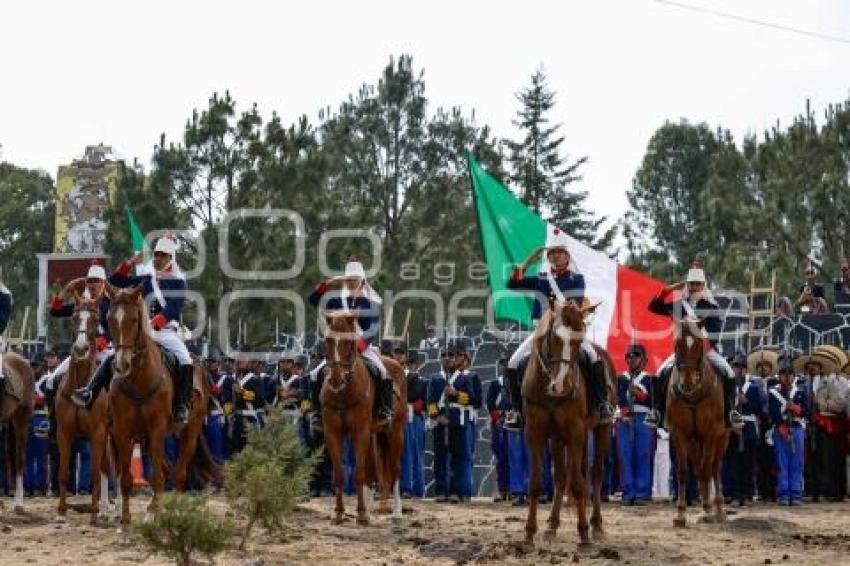 BATALLA DE PUEBLA . ESCENIFICACIÓN