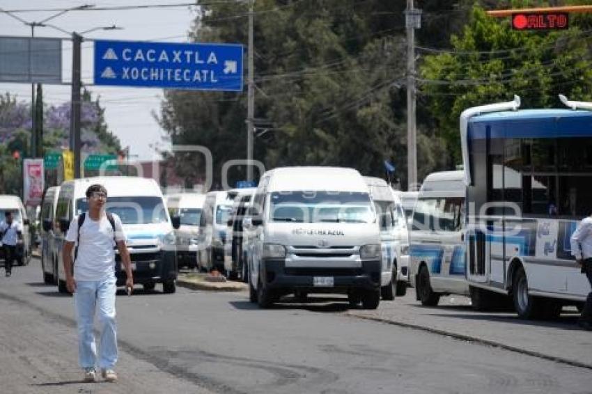 TLAXCALA . MANIFESTACIÓN TRANSPORTISTAS