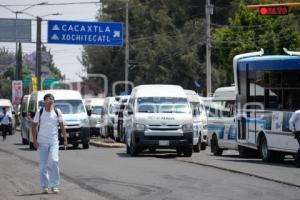 TLAXCALA . MANIFESTACIÓN TRANSPORTISTAS