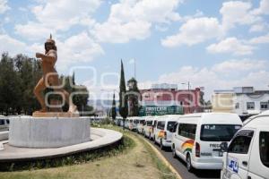 TLAXCALA . MANIFESTACIÓN TRANSPORTISTAS