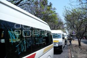 TLAXCALA . MANIFESTACIÓN TRANSPORTISTAS