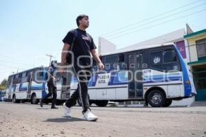 TLAXCALA . MANIFESTACIÓN TRANSPORTISTAS
