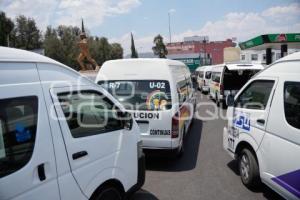 TLAXCALA . MANIFESTACIÓN TRANSPORTISTAS