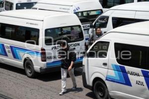 TLAXCALA . MANIFESTACIÓN TRANSPORTISTAS