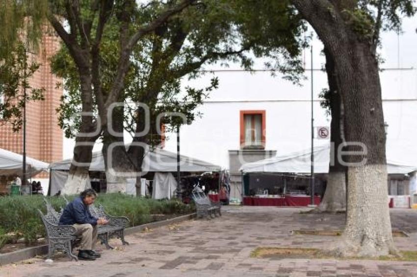 TLAXCALA . CALLES VACÍAS