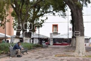 TLAXCALA . CALLES VACÍAS