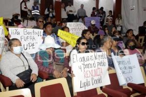 CUAUTLANCINGO . MANIFESTACIÓN FALTA DE AGUA