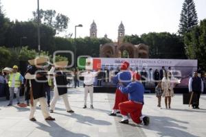 SAN ANDRÉS CHOLULA . CEREMONIA CÍVICA
