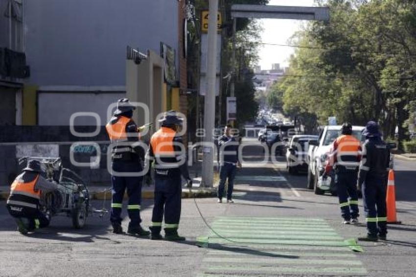 CICLOVÍA 43 PONIENTE . REHABILITACIÓN