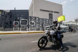 MANIFESTACIÓN . MOTOCICLISTAS