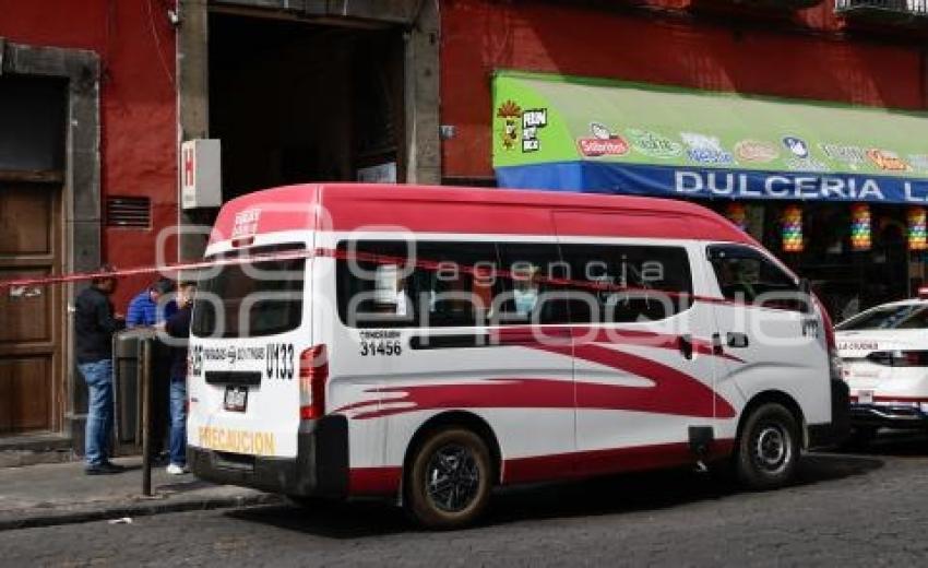 DECESO . TRANSPORTE PÚBLICO
