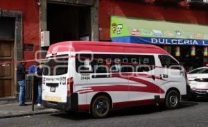 DECESO . TRANSPORTE PÚBLICO