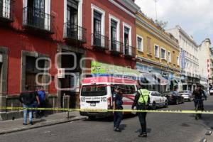 DECESO . TRANSPORTE PÚBLICO