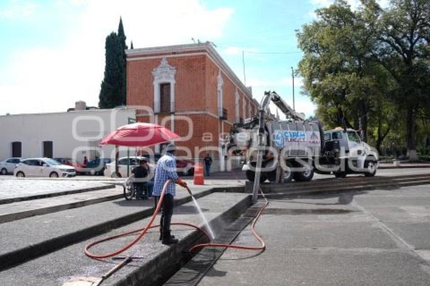 TLAXCALA . TRABAJOS DE DESAZOLVE