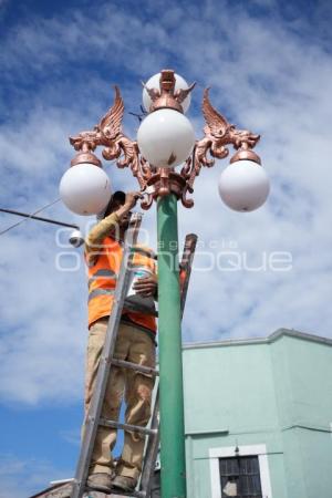 TLAXCALA . MANTENIMIENTO POSTES DE ALUMBRADO