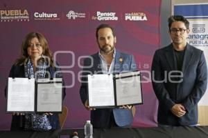 MUSEOS PUEBLA . FIRMA DE CONVENIO