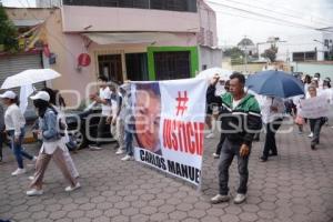 TLAXCALA . MANIFESTACIÓN JÓVENES ATROPELLADOS
