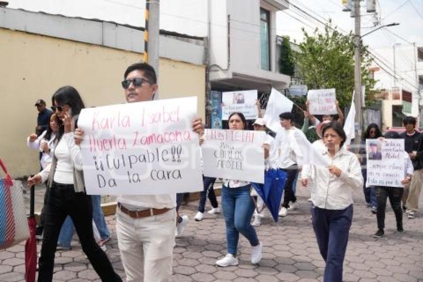 TLAXCALA . MANIFESTACIÓN JÓVENES ATROPELLADOS