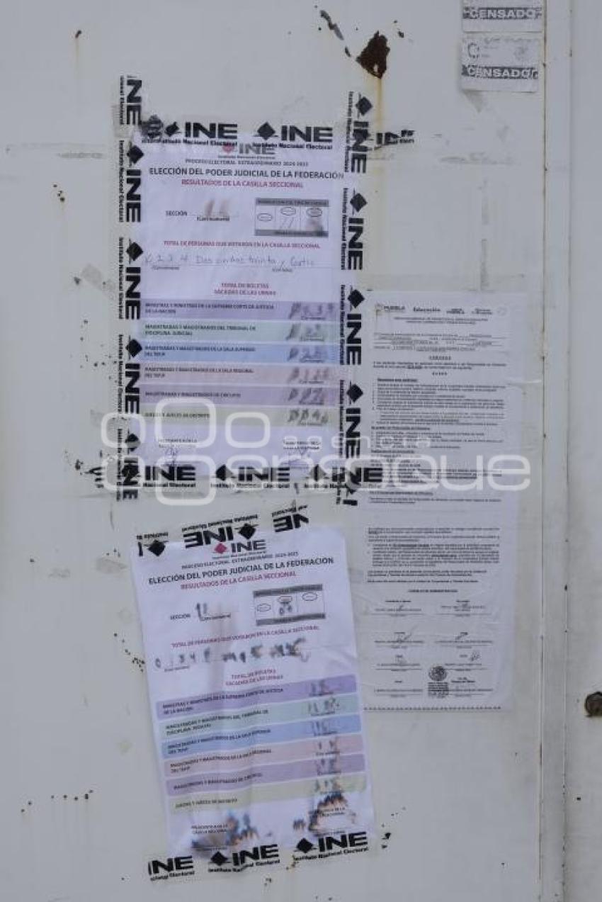 ELECCIÓN JUDICIAL . RESULTADOS