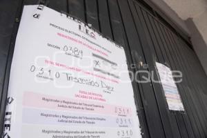 TLAXCALA . RESULTADOS ELECCIÓN JUDICIAL