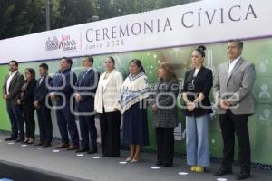 SAN ANDRÉS CHOLULA . CEREMONIA CÍVICA