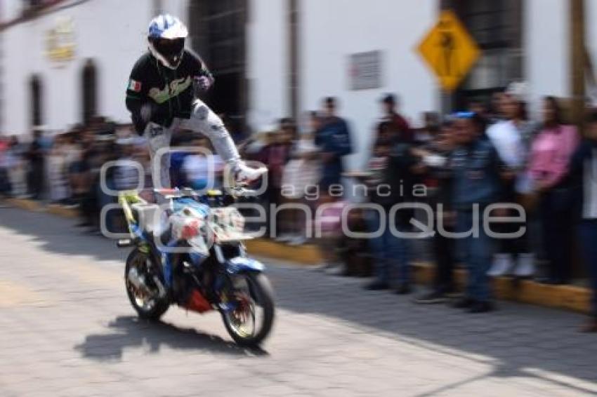 TLAXCALA . ACROBACIAS MOTOCICLETAS