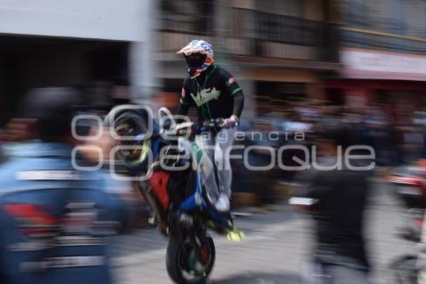 TLAXCALA . ACROBACIAS MOTOCICLETAS