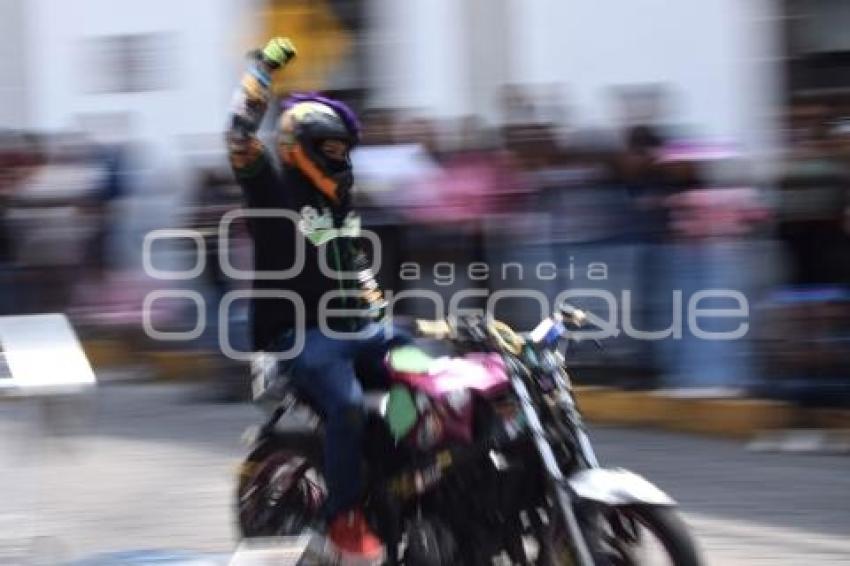 TLAXCALA . ACROBACIAS MOTOCICLETAS
