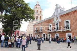 ATLIXCO . MANIFESTACIÓN COMERCIANTES