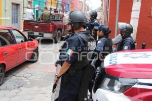 ATLIXCO . MANIFESTACIÓN COMERCIANTES