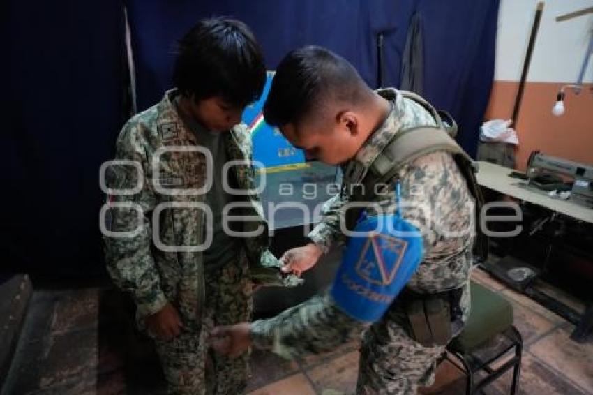 TLAXCALA . SOLDADO POR UN DÍA
