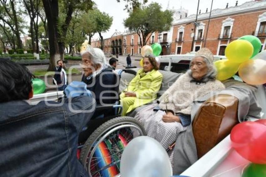 TLAXCALA . CAMINATA DE JUBILADOS