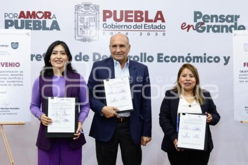 SECRETARÍA DE DESARROLLO ECONÓMICO . FIRMA DE CONVENIO