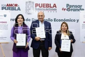 SECRETARÍA DE DESARROLLO ECONÓMICO . FIRMA DE CONVENIO