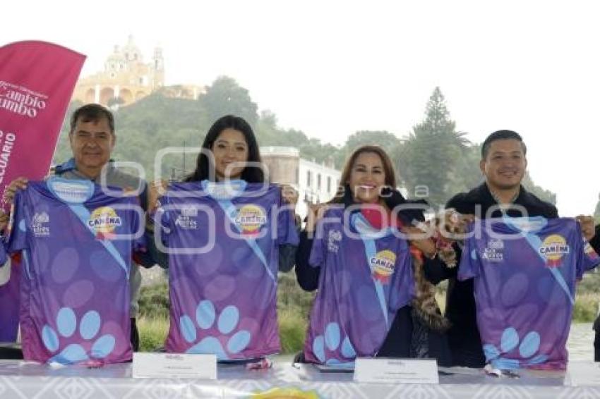 SAN ANDRÉS CHOLULA . PRIMERA CARRERA CANINA