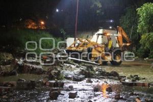 ATLIXCO . DERRUMBE BARDA