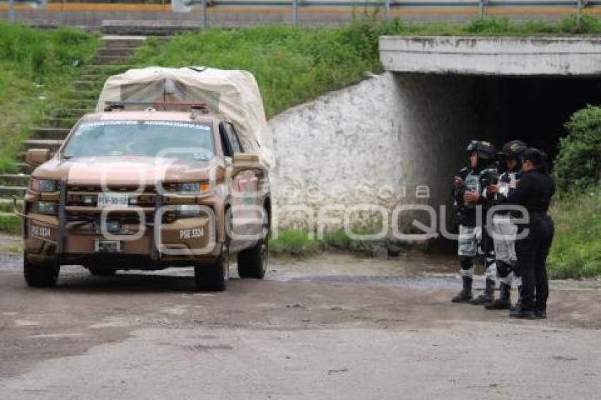HUEJOTZINGO . TOMA CLANDESTINA