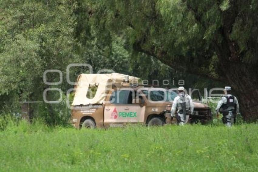 HUEJOTZINGO . TOMA CLANDESTINA