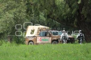 HUEJOTZINGO . TOMA CLANDESTINA