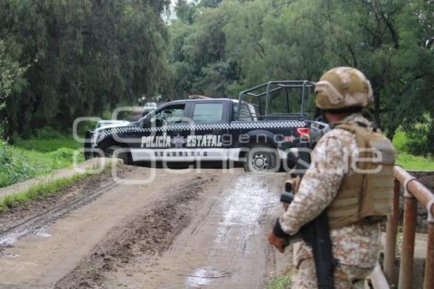 HUEJOTZINGO . TOMA CLANDESTINA